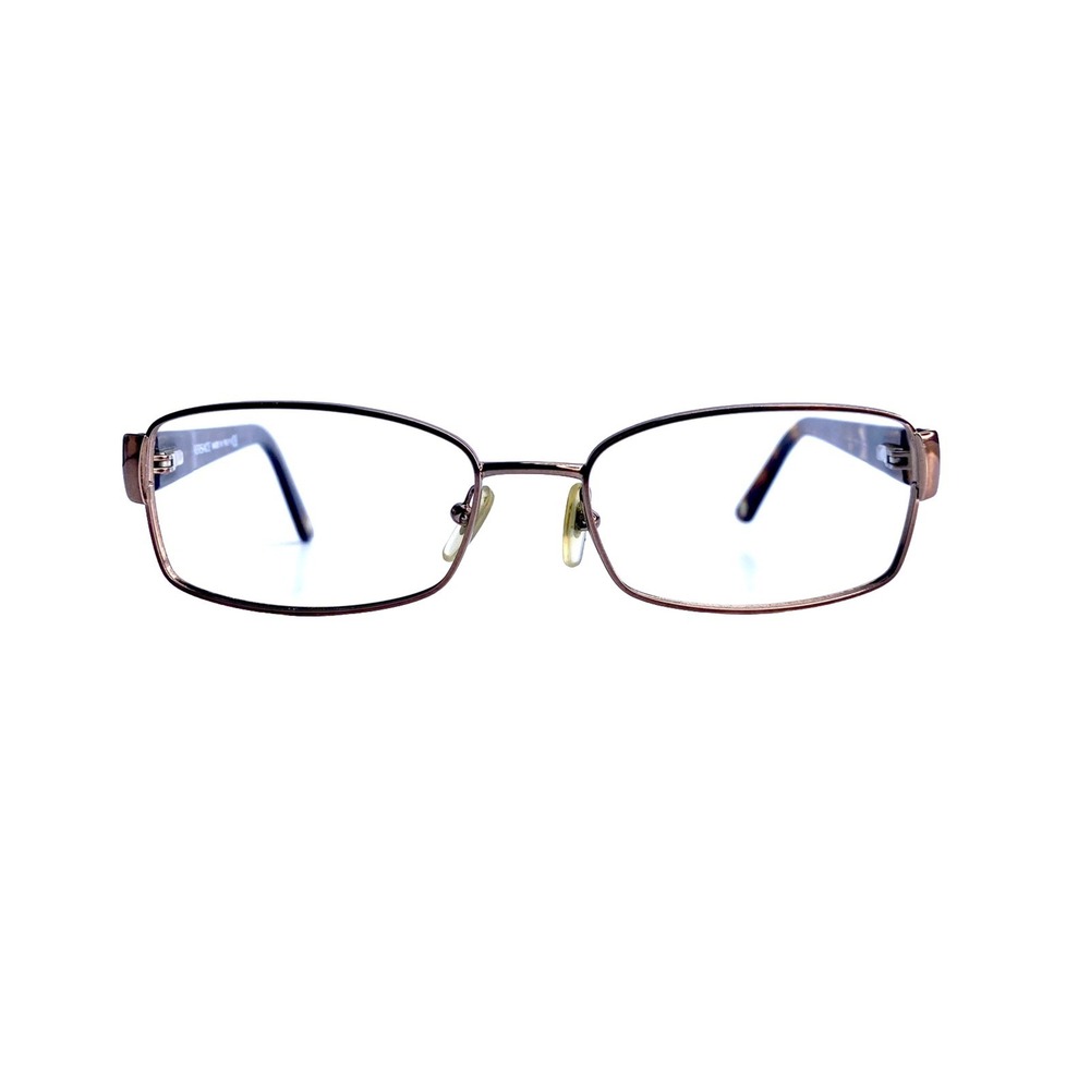 Versace Brown Metal Rectangular Eyeglasses Italy Mod.1177 1045 52 16 135